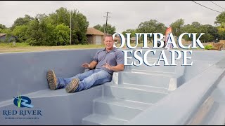 Outback Escape Fiberglass Pool  Red River Pools [upl. by Marian]