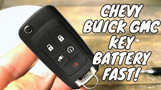 EQUINOX  TERRAIN  BUICK And More Remote Key Battery Change  Key Fob Battery DIY UNDER 60 SECONDS [upl. by Nylednarb]