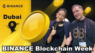 IN DubaiAt Binance Blockchain WeekMeeting CZ…… [upl. by Yaresed]