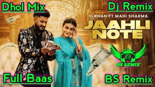 Jaahli Note G Khan  Gurlez Akhtar Ft Mahi Sharma  New Punjabi Songs 2024 Punjabi Remix Song Djmix [upl. by Levana]