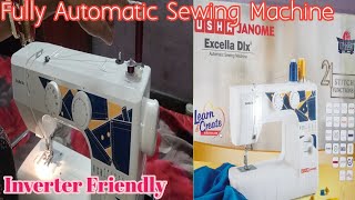 USHA Janome Excella Dlx Automatic Sewing Machine Review and Demo in odiahow to use Sewing Machine [upl. by Nahsab]