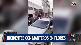 🔴 Incidentes de manteros en Flores cortan la Av Nazca I A24 [upl. by Ellehcyar928]