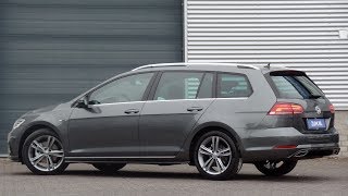 Volkswagen NEW Golf Variant RLine Indium Grey 17 inch Sebring 2019 Walk Around amp detail inside [upl. by Airbma]