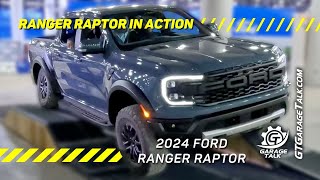 2024 Ford Ranger Raptor in Action at the Detroit Auto Show [upl. by Edmunda]