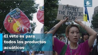 China veta pescado japonés tras descarga de agua radiactiva de Fukushima al océano [upl. by Mera598]