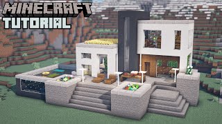 Minecraft  Ultimate Modern Survival Base Tutorial How to Build [upl. by Bremble]