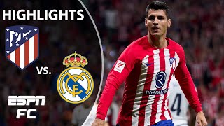 🚨 PERFECT NO MORE 🚨 Atletico Madrid vs Real Madrid  LALIGA Highlights  ESPN FC [upl. by Reggy]