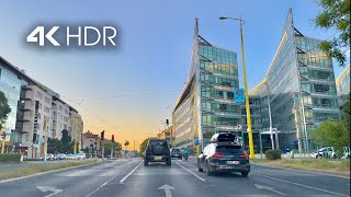 🇭🇺 Budapest Evening Summer Driving  4K HDR 60FPS Jul 2024 [upl. by Ahsinat]