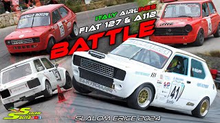 SLALOM AGRO ERICINO 2024  FIAT 127 amp A112 BATTLE  ITALY AIRLINES [upl. by Little]