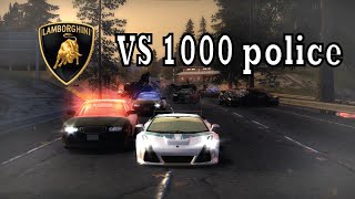 gallardo vs 1000 police  Need for speed most wanted mod [upl. by Leachim]