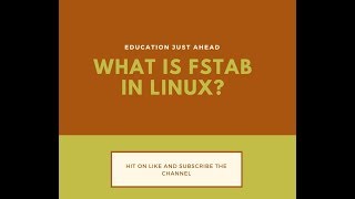 What is fstab in Linux [upl. by Bates]