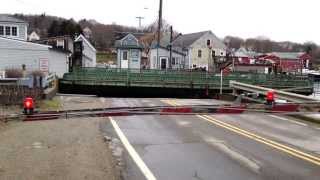 South Bristol Maine Swing Bridge opening and closing [upl. by Araldo]