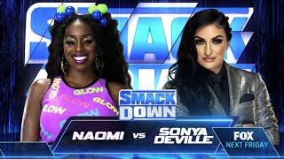 Sonya Deville vs Naomi Full Match Part 12 [upl. by Zulch]