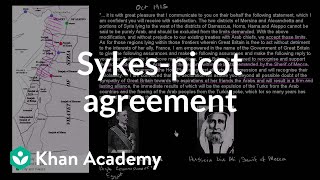 SykesPicot Agreement and the Balfour Declaration  The 20th century  World history  Khan Academy [upl. by Natye]