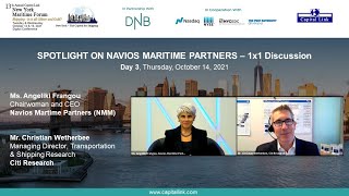 2021 13th Annual New York Maritime Forum  Spotlight on Navios Maritime Partners  1x1 Discussion [upl. by Hannover]