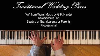 Air from Water Music Piano Solo by GF Handel [upl. by Aissac]