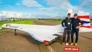 WORLDS LARGEST RC MODEL 149KG 10METERS CONCORDE WITH 4x JET TURBINES [upl. by Lura]