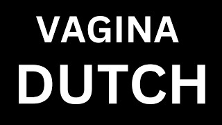 How to Pronounce quotVAGINA in Dutchquot Language how to say VAGINA in Dutch [upl. by Seiber]