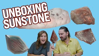 All About Sunstone Unboxing Rough and Fantasy Cuts [upl. by Kast]