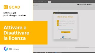 GCAD  Attivare e disattivare la licenza [upl. by Edals]