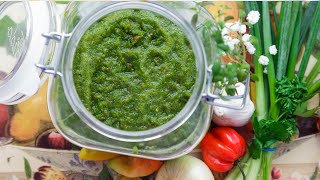 Caribbean GREEN SEASONING  HOW TO MAKE GREEN SEASONING [upl. by Ameyn374]