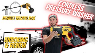 DEWALT 20Volt 550 PSI 10 GPM Cold Water Cordless Power Washer Review  Cordless Pressure Washer [upl. by Merritt]