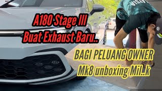 MERC 180 vs MK8 Milltek Exhaust Koyak Plastik Owner Kerja Keras Memang Layak Dapat [upl. by Bergman]