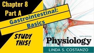 Costanzo Physiology Chapter 8A Gastrointestinal Physiology Basics  Study This [upl. by Sheepshanks]