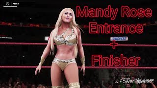 WWE 2K18 Presents Mandy Rose Entrance  Finisher [upl. by Nahsin]