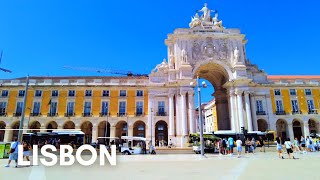 Lisbon Downtown  Lisbon Portugal Walking Tour [upl. by Anila]