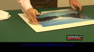 Photo amp Poster Mounting using Self Adhesive Foamboard how to instructional video [upl. by Rider]