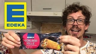 Edeka Frühlingsrolle vegetarisch im BackenofenTest Geschmack Nährwerte amp Preis [upl. by Nikolas]