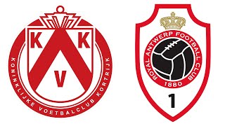 Kortrijk  Antwerp Jupiler Pro League  09112024 [upl. by Feldman468]