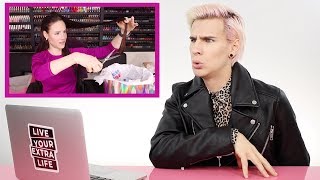 HAIRDRESSER REACTS TO SIMPLY SNAILOGICAL CRISTINE CUTTING HER HAIR [upl. by Bortz288]