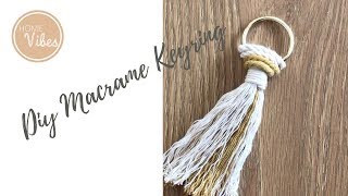 DIY Macrame Keyring [upl. by Zirkle709]