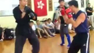 Chuojiao  light sparring at Hong Kong kungfu gathering [upl. by Ahsiya470]