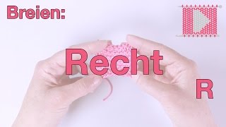 Recht breien rechtshandig  Leren Haken en Breien [upl. by Mathi]