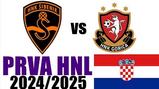 HNK Gorica 21 HNK Sibenik Naglasci i Golovi  Prva HNL 202425 [upl. by Ecinahs]