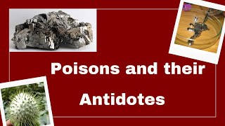 Poisons and their antidotes  toxicology [upl. by Theran213]