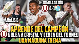 GOLEADA TERRIBLE DEL CAMPEÓN  UNIVERSITARIO 41 CRISTAL  A UN PASO DE LA GLORIA ANÁLISIS CREMA 🔥🏆 [upl. by Benedetta420]