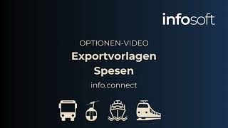 OptionenVideo Exportvorlagen Spesen Infosoft [upl. by Aihsile844]