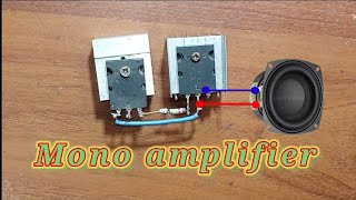 Diy mono amplifier using 2sc5200 and 2sa1943 transistors [upl. by Elisa]