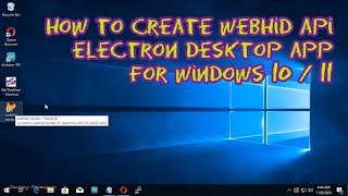 Electron JS Desktop App Project Tutorial for Beginners WebHID API Example w Source Code [upl. by As]