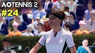 Sabalenka vs Vekic  AO TENNIS 2 Simulation Gameplay 24 wCommentary [upl. by Htaeh]