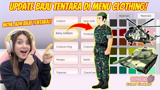 ADA BAJU TENTARA BARU DI MENU CLOTHING WOWWGAGAH BANGET SAKURA SCHOOL SIMULATOR  PART 559 [upl. by Aicnerolf]