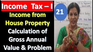 21 quotCalculation of Gross Annual Value GAV With Problemquot  From Income From House Property [upl. by Cerell601]