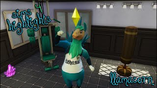 Sims 4 Highlights Patch Update  Llamacorn Team Mascot [upl. by Ellehsal]