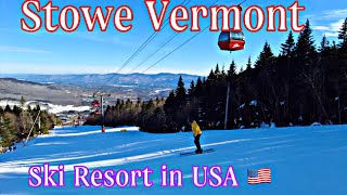 SKIING IN STOWE VERMONT  Stowe Mountain Resort 2023 [upl. by Aleira]