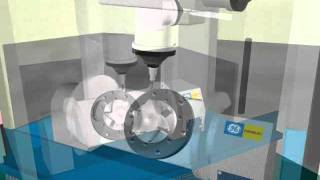 FANUC 5 Axes  3D interference Check on a Milling Machine [upl. by Butterfield]