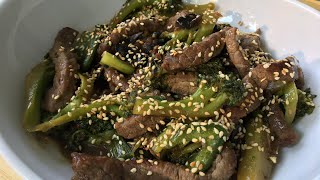 How to make Beef broccoli amp mushroom stir fry  Stir fry with sauce [upl. by Nomelihp368]